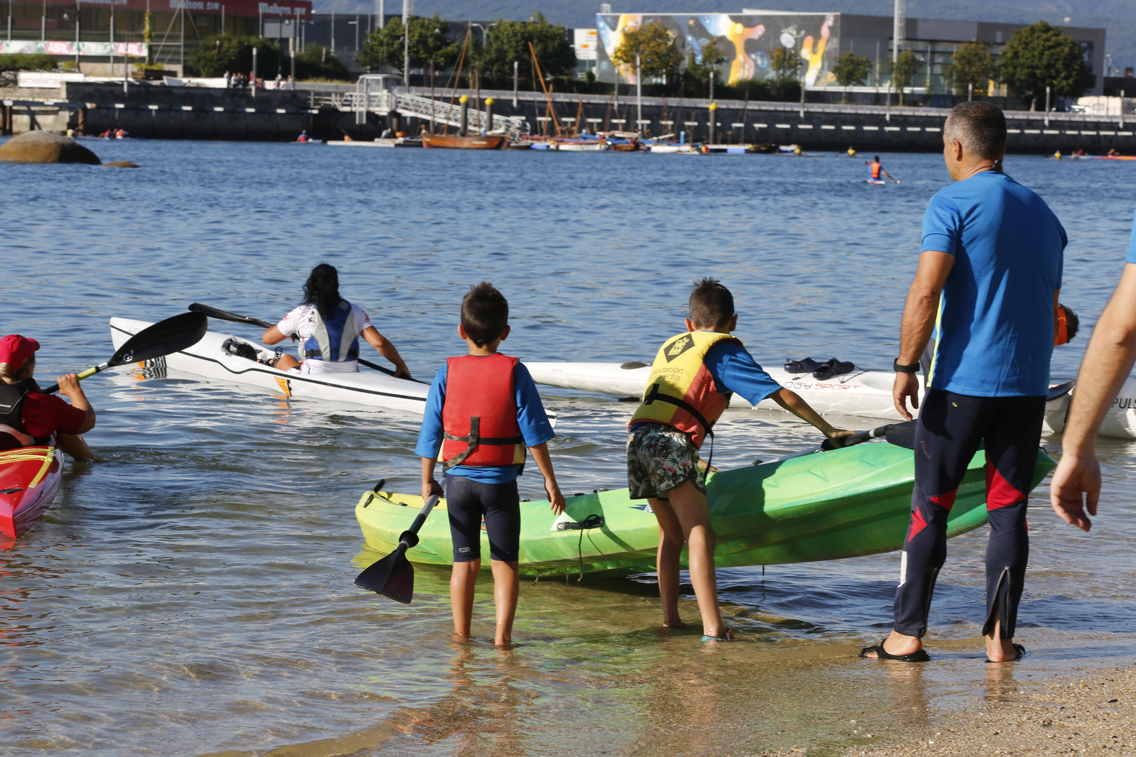 La jornada de entrenamiento especial de la mano de +Deporte Atlántico y el club de piragüismo Kayak Vigo