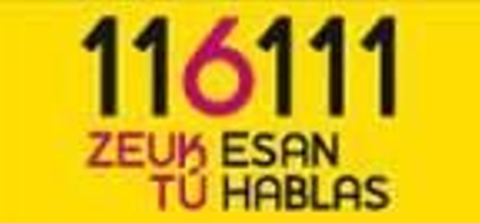 Imagen promocional del teléfono a la infancia y adolescencia.