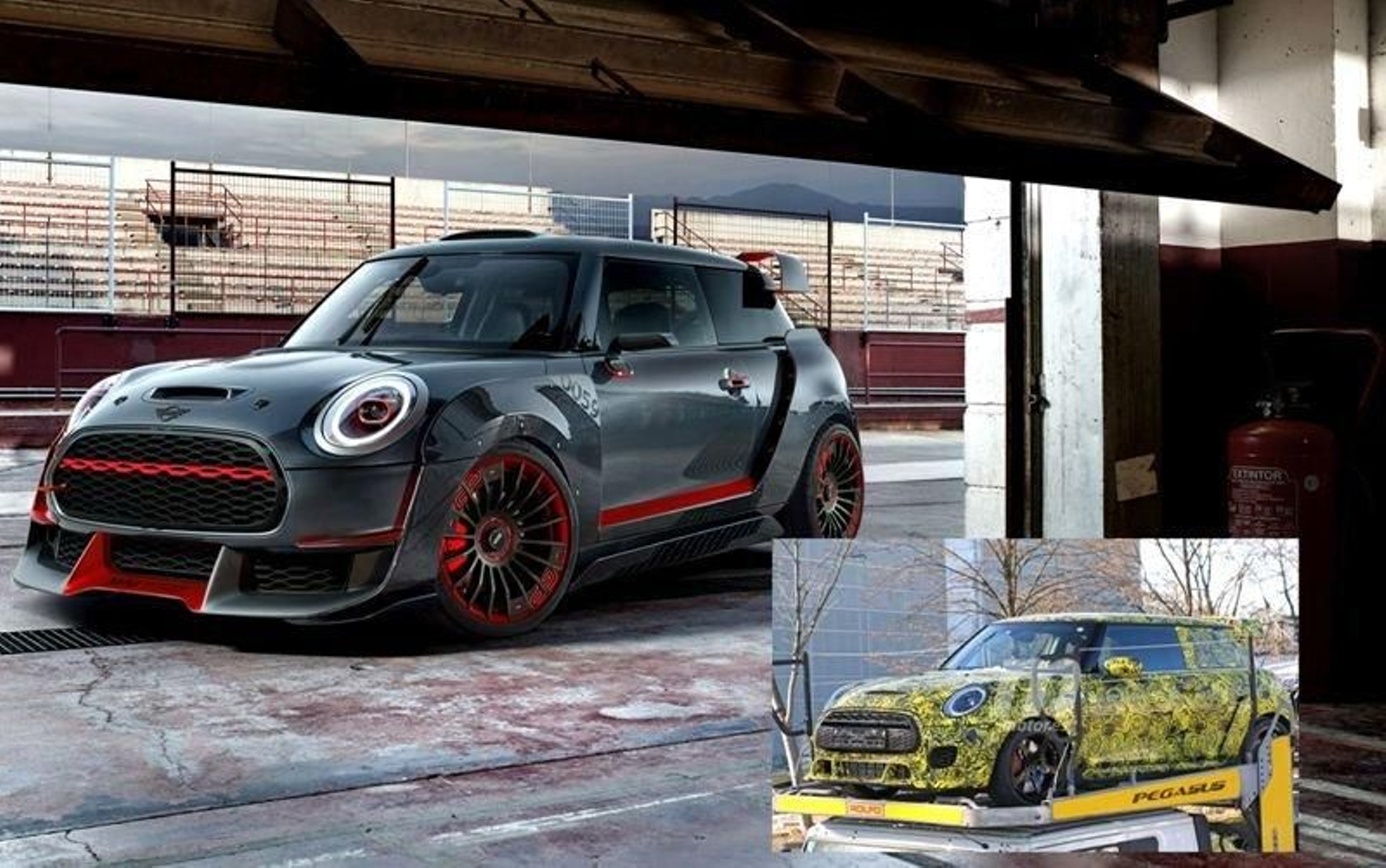 El nuevo Mini John Cooper Works GP ha sido "pillado" con camuflaje durante unos recientes test.