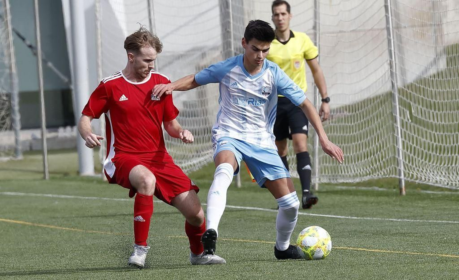 El cangués del Bergantiños Yelco Alfaya fue titular ayer con Galicia.