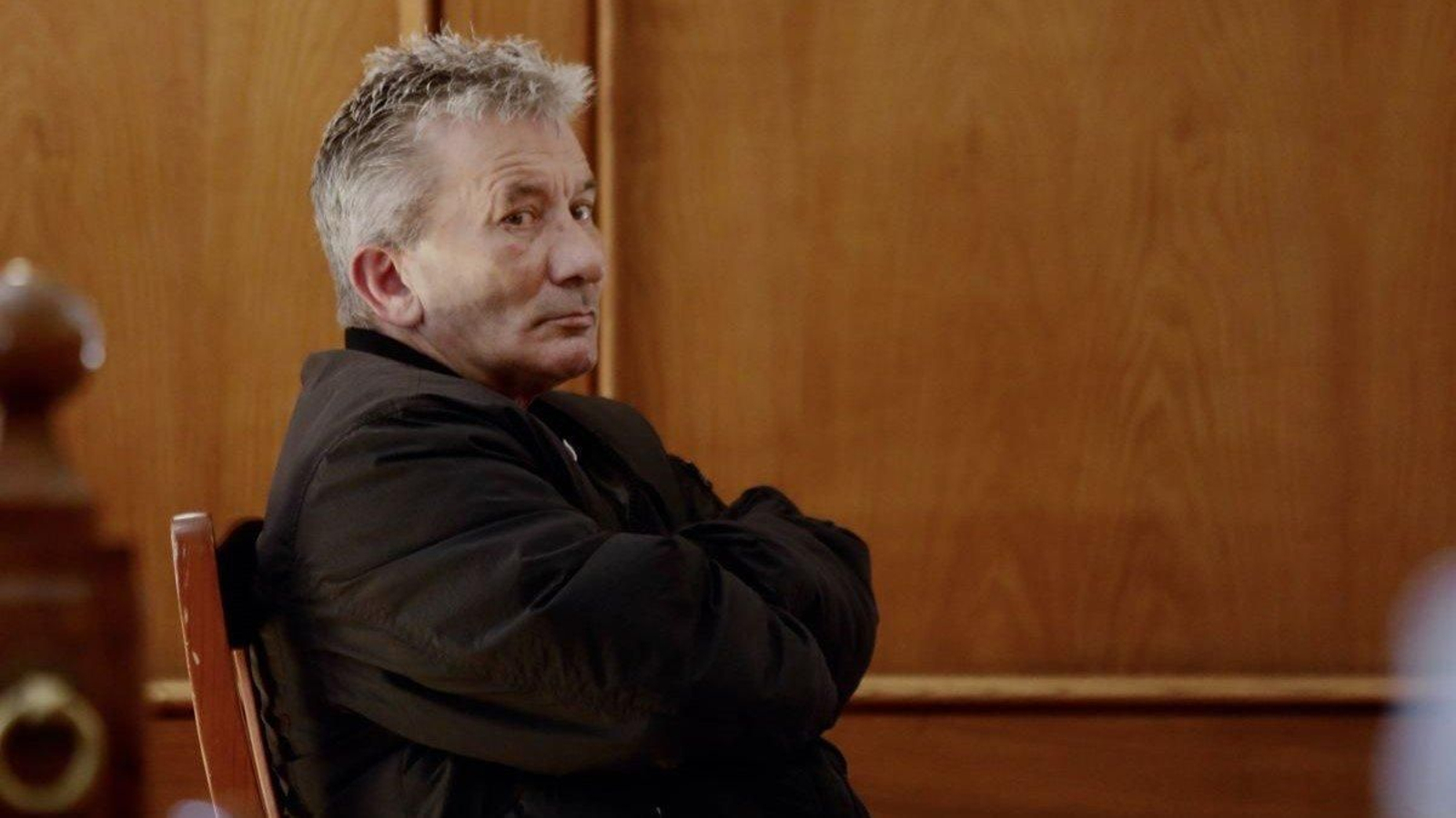 El acusado, ayer, durante el juicio.