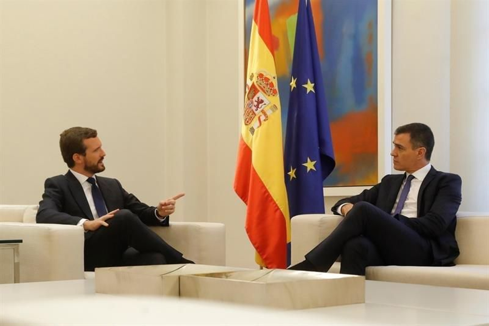 Sánchez se reúne con Casado para analizar situación en Cataluña tras sentencia del "procés"