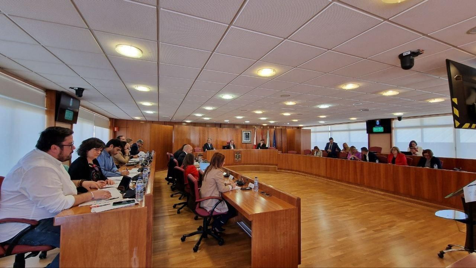 Pleno del Concello de Vigo de este lunes. // J.V. Landín