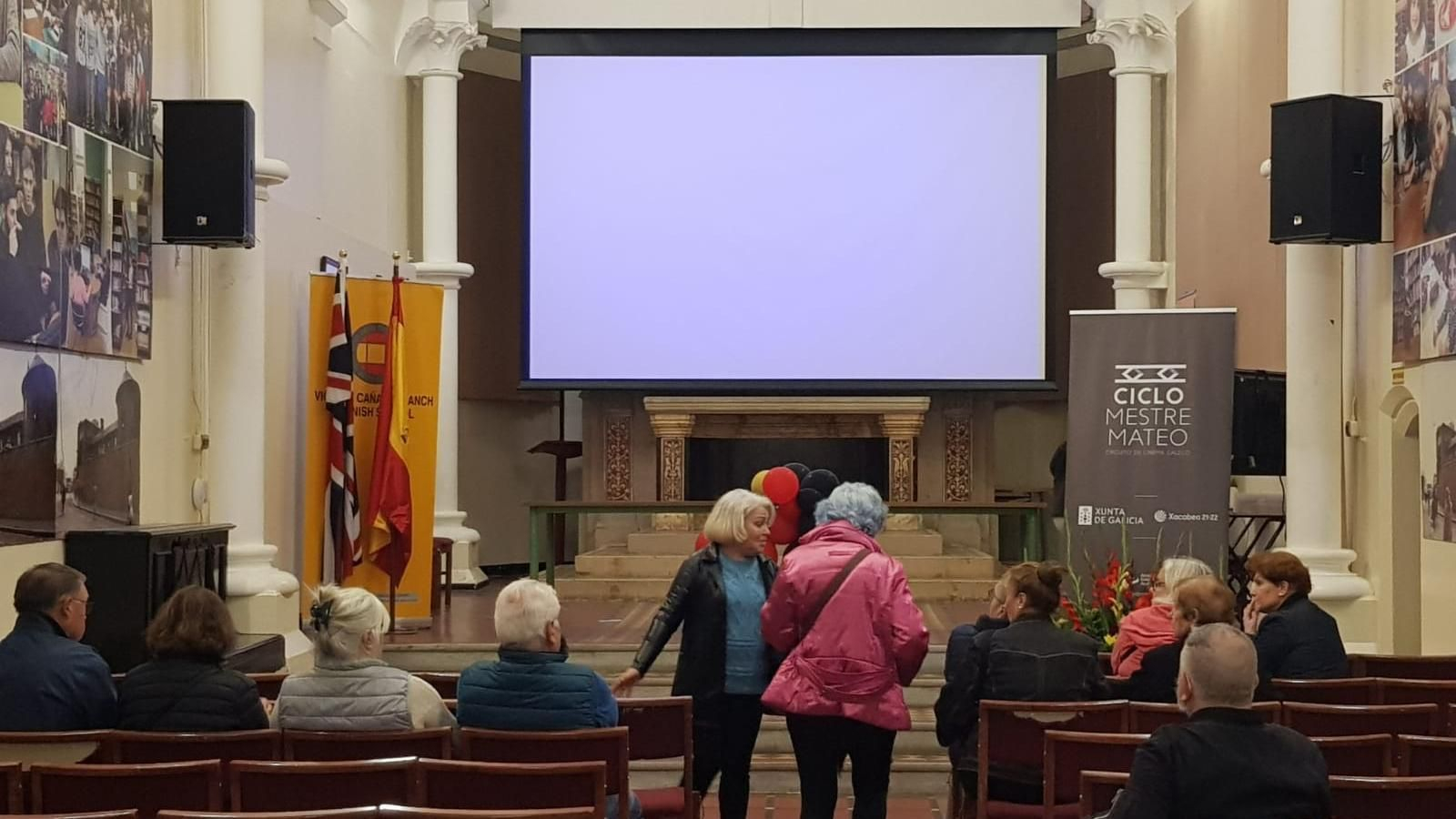 Imagen de la proyección en Londres