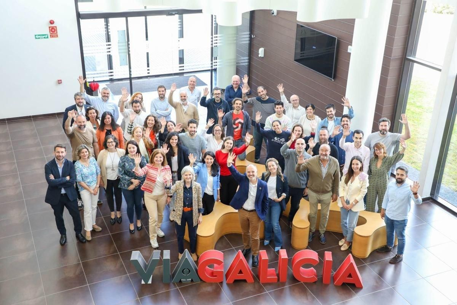 El acto de cierre de ViaGalicia se celebró en el edificio de Zona Franca en Porto do Molle.