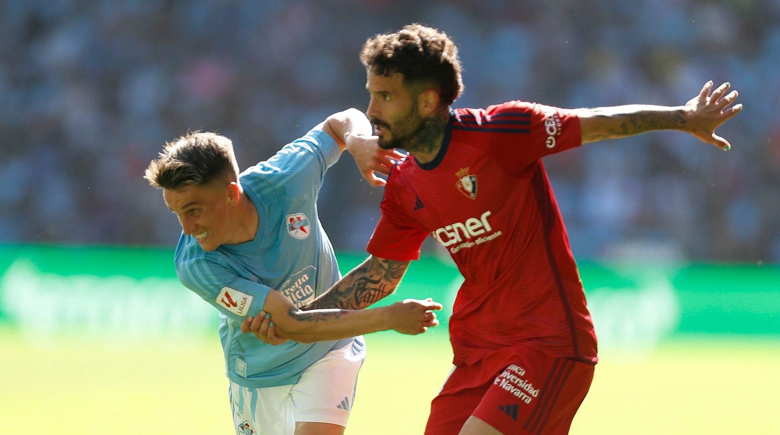 Partido del Celta contra Osasuna en Balaídos.