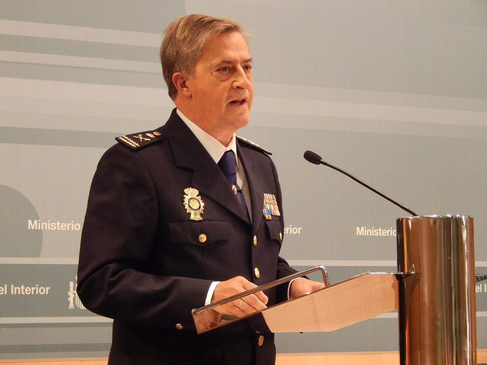 Eloy Quirós Álvarez, en su toma de posesión, en 2016.