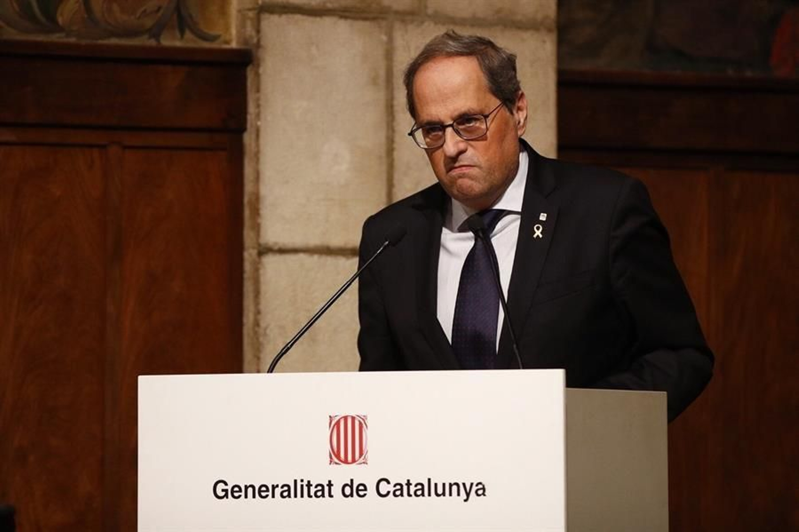 El presidente de la Generalitat, Quim Torra