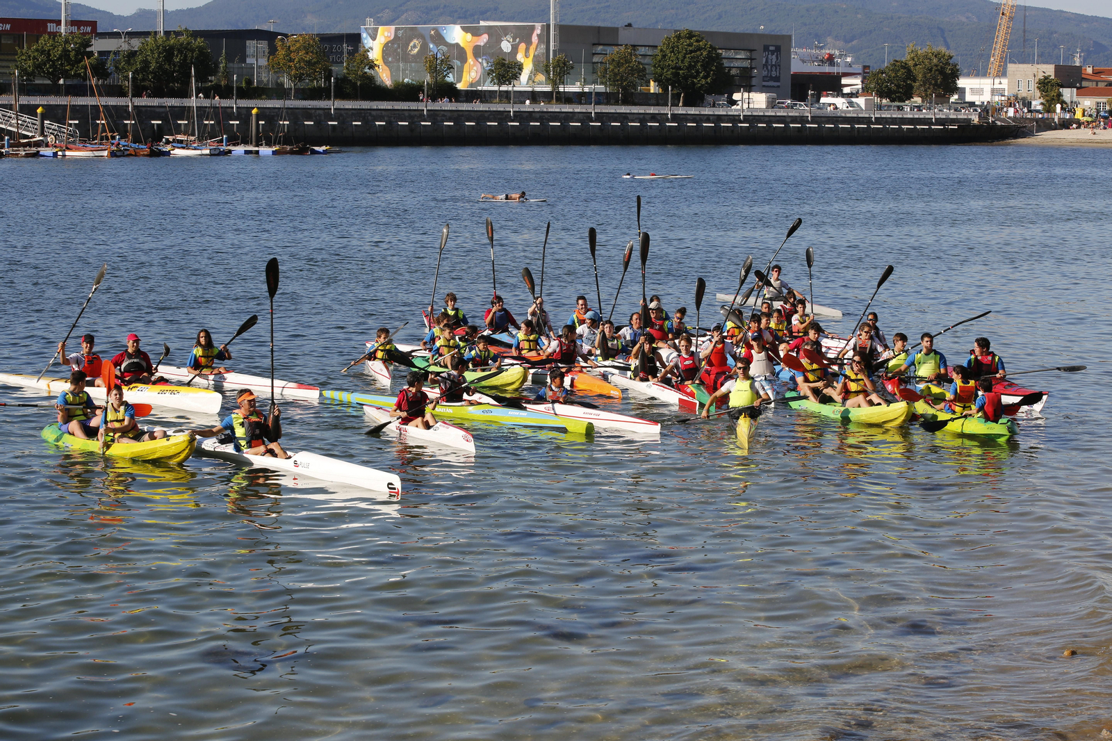 La jornada de entrenamiento especial de la mano de +Deporte Atlántico y el club de piragüismo Kayak Vigo