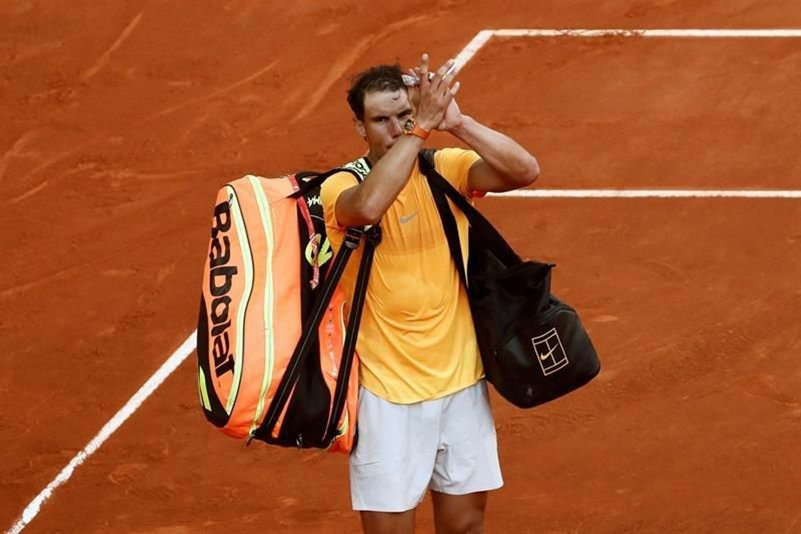 El tenista español, Rafael Nadal, se despide