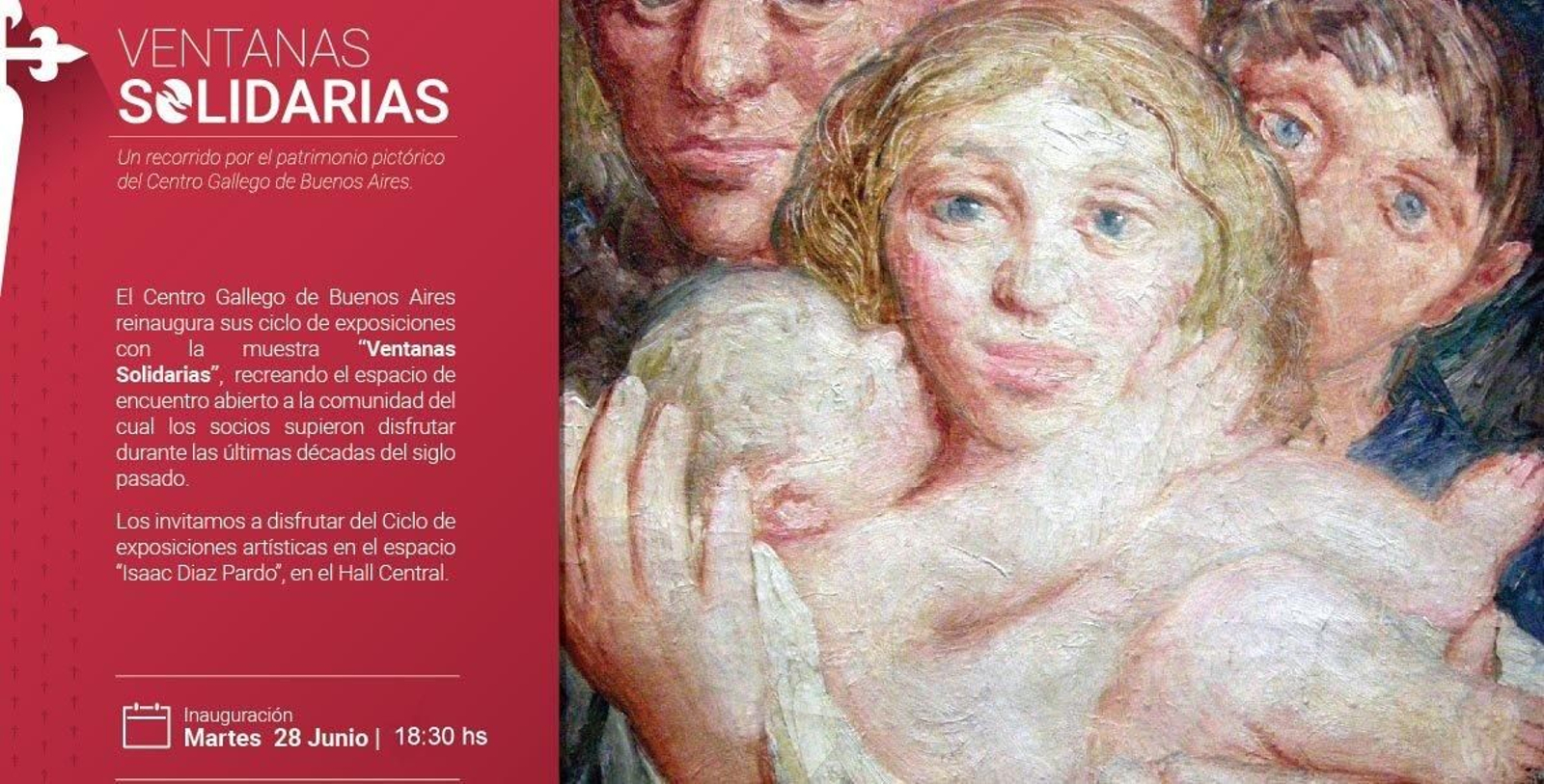 Invitación a la inauguración de la muestra "Ventanas Solidarias"