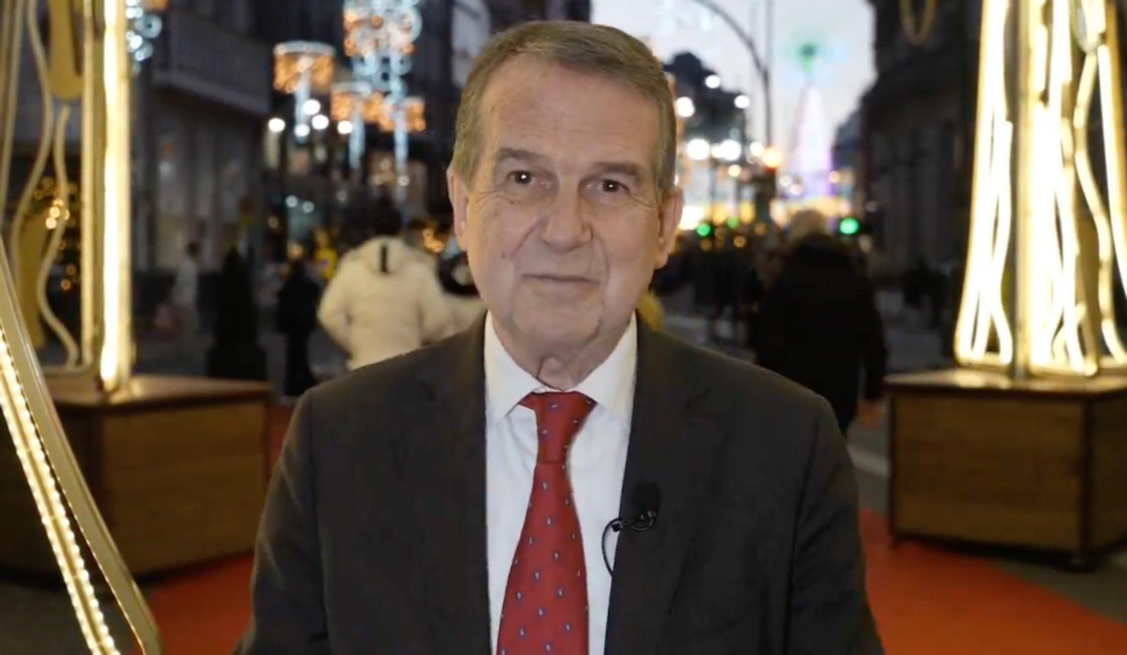 Captura del vídeo de la felicitación navideña de Abel Caballero.