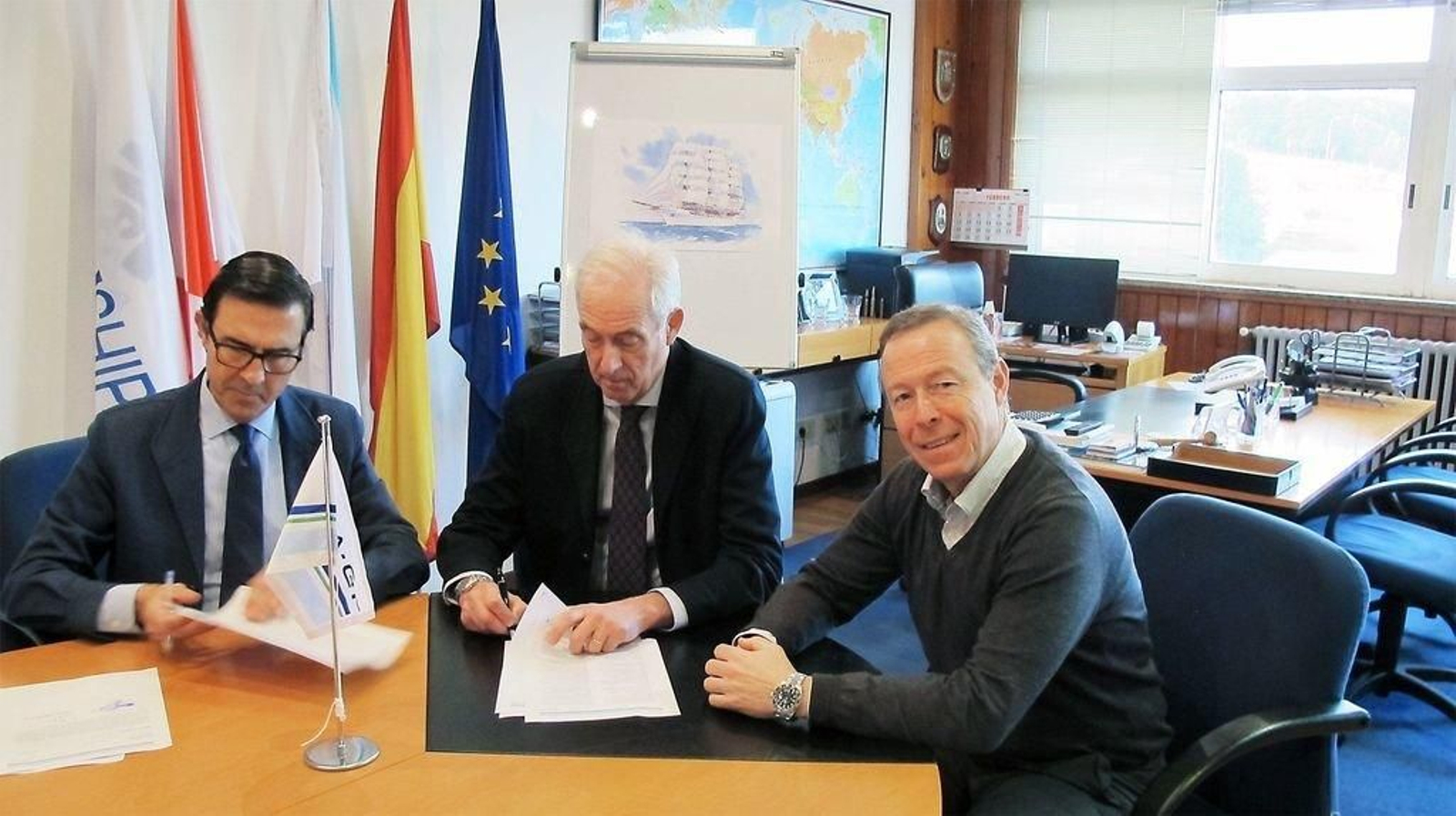 Responsables de Metalships & Docks y de DNV GL.