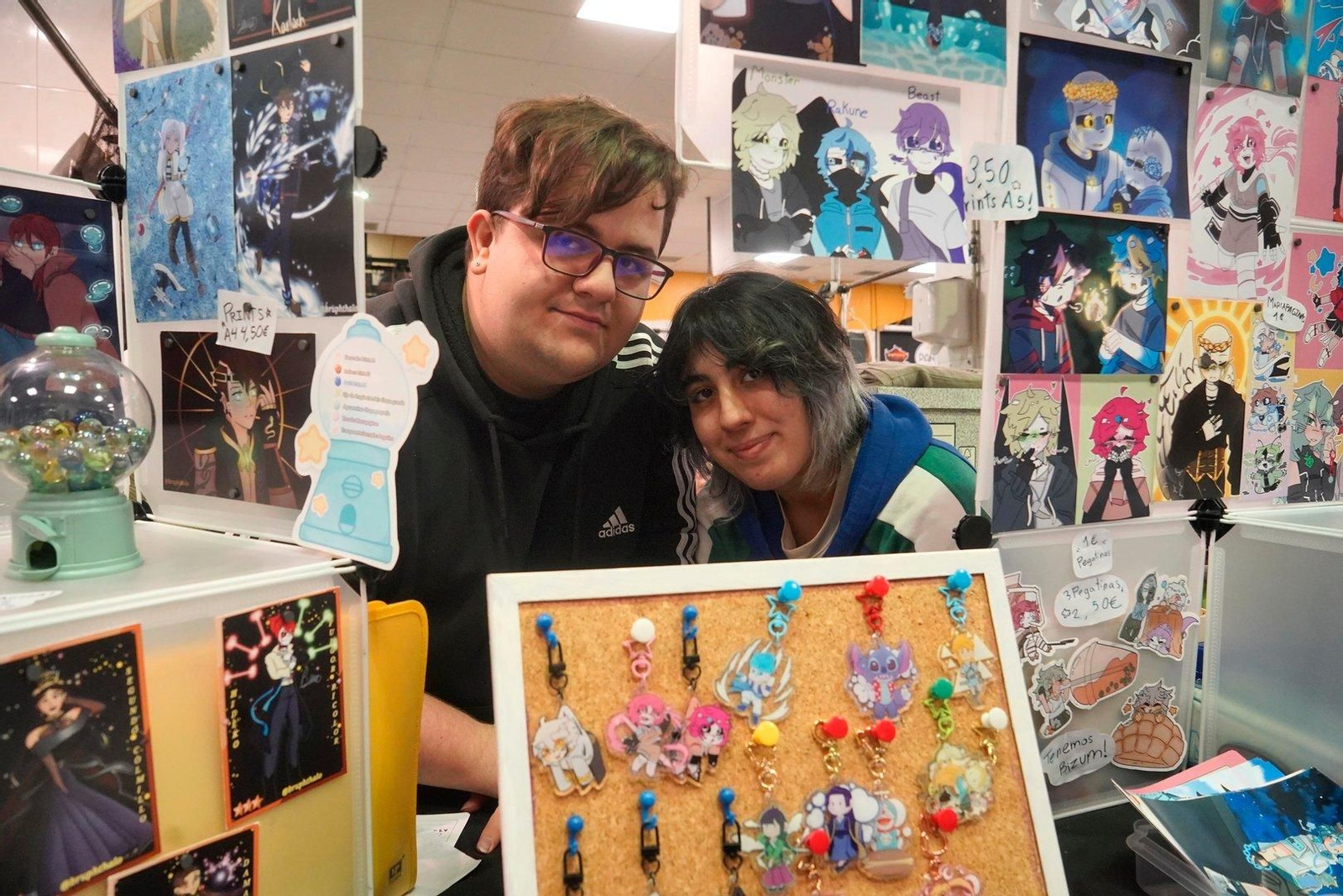 Bruno e Ariadna en ‘O Gran Mercado de Arte’ no Calvario.