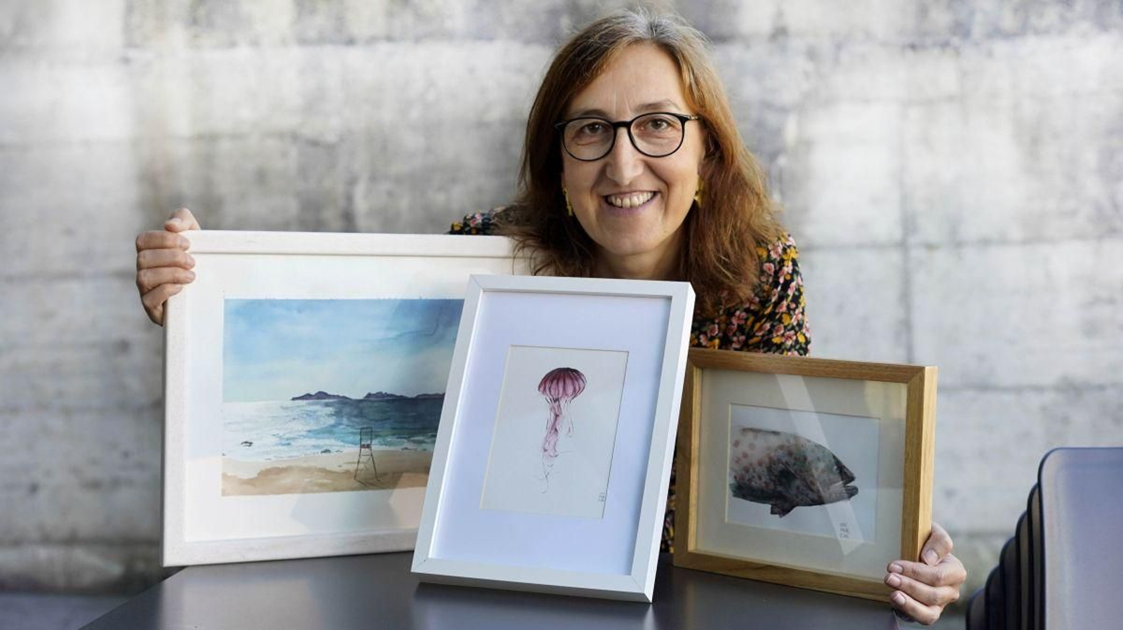 Mercedes Maseda y sus acuarelas.