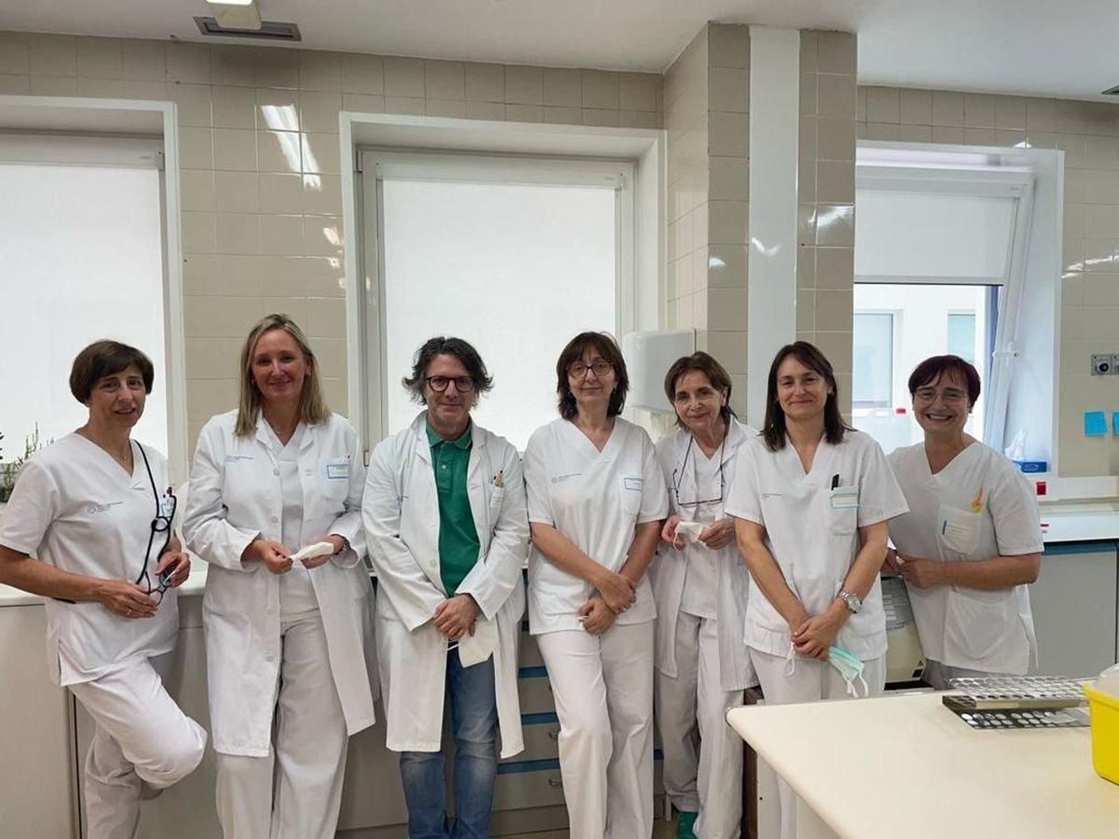 Rosa Alvarez, Mayka Ferreiro, Jose Yriarte, Celia Cabaleiro, Ana Rios, Lourdes Cruz y Marta Rodriguez.