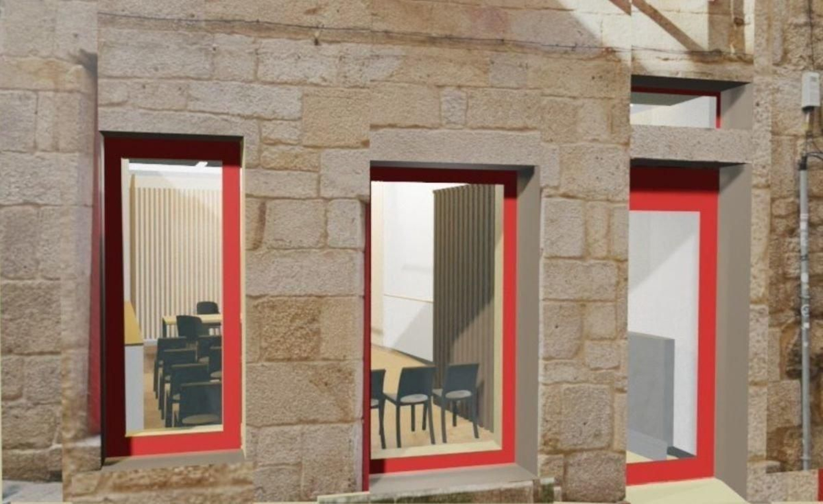 La nueva sala de bodas que abrirá en el Barrio Alto del Casco Vello.