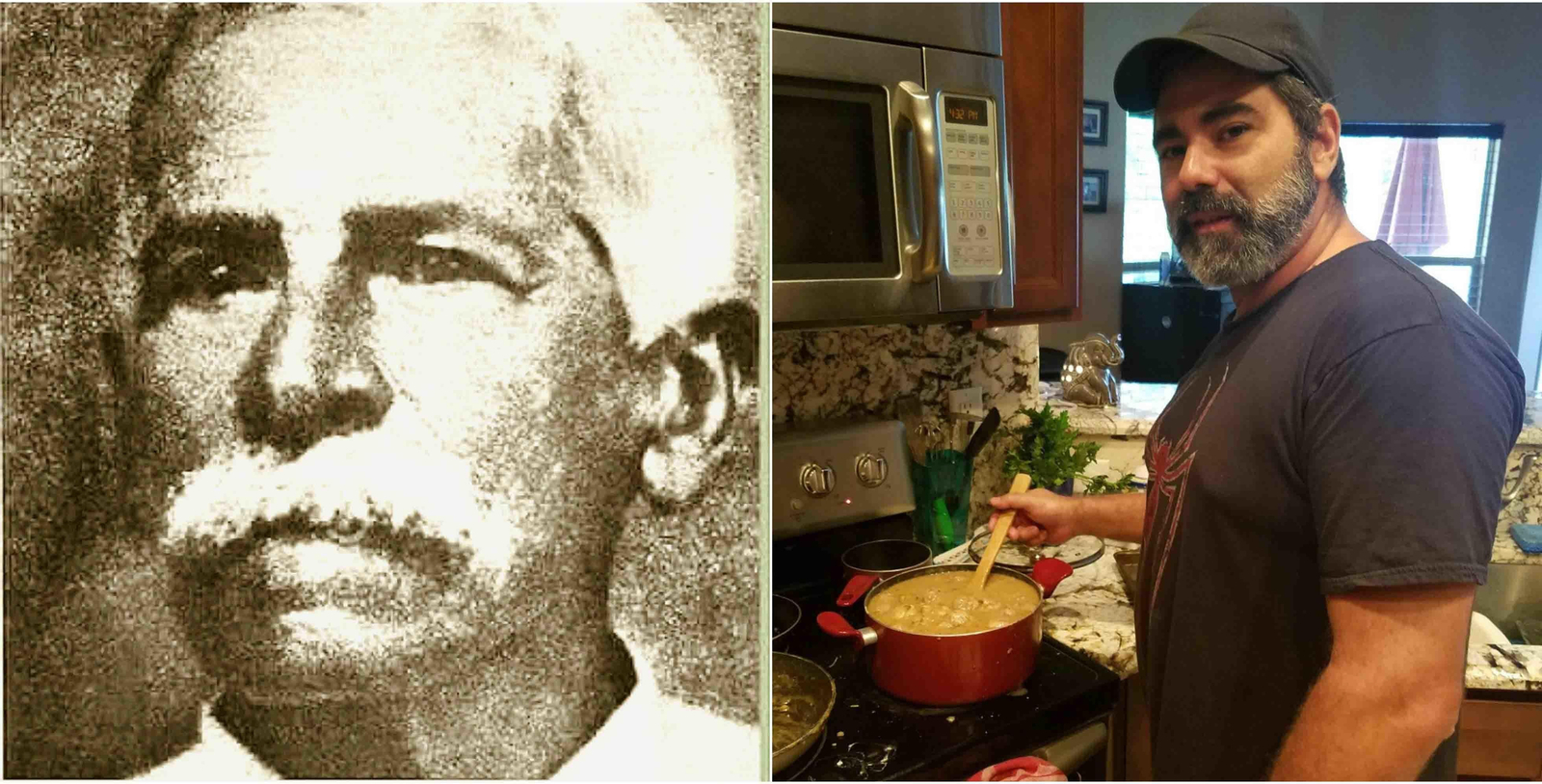 José Lugo, padre de Antonio Machín (izquierda) y Alfonso Lugus (derecha)