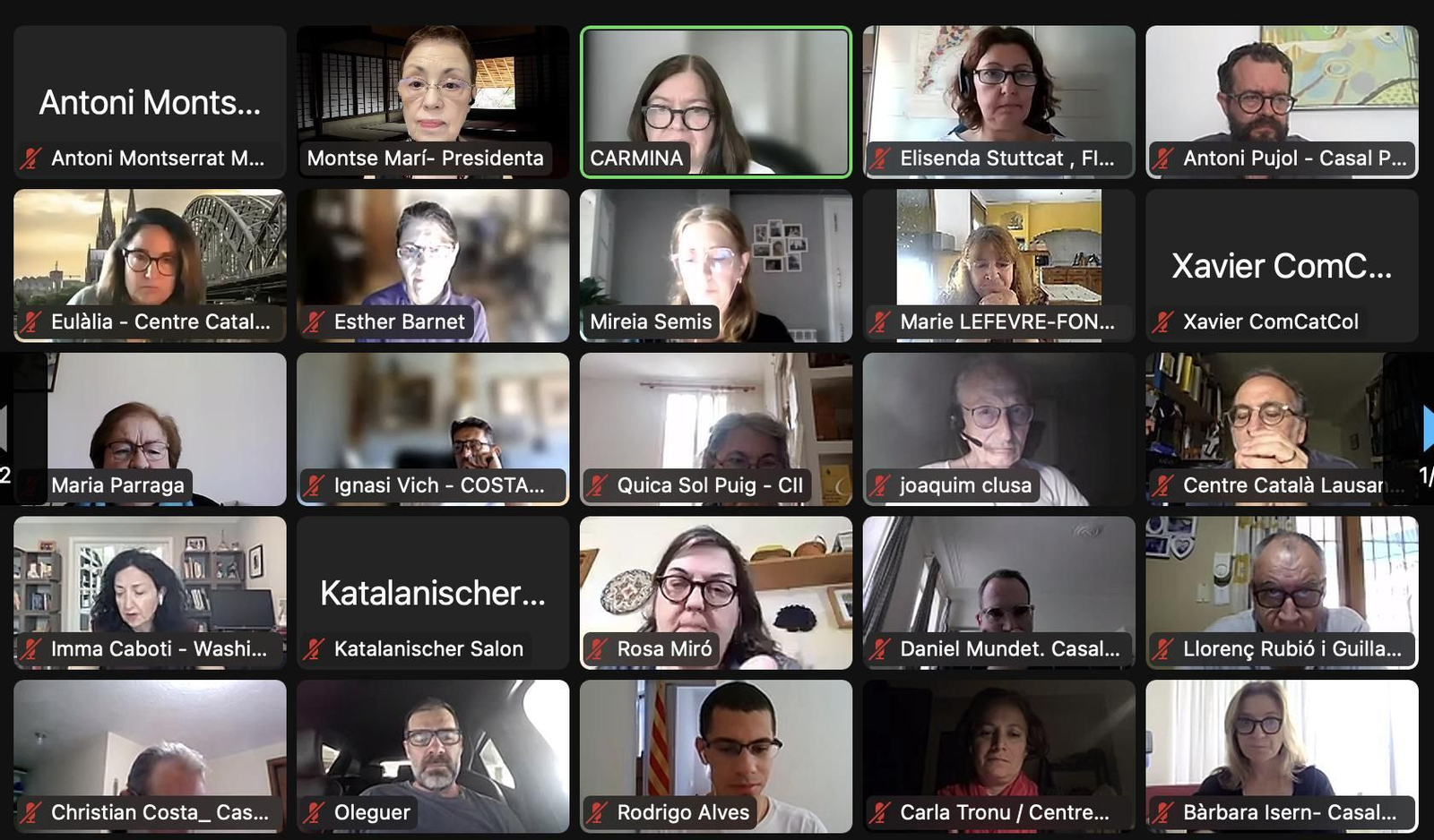 La Federación Internacional de Entidades Catalanas (FIEC) celebró el domingo 16 de junio su Asamblea General Abierta con una amplia participación de las entidades miembros y de diversos invitados asociativos del exterior