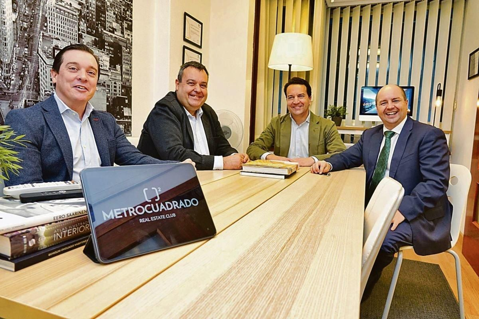 Jorge Pernas, Pablo Campos, Alfonso Correa y Álvaro Visier integra Metro Cuadro Real Estate Club.