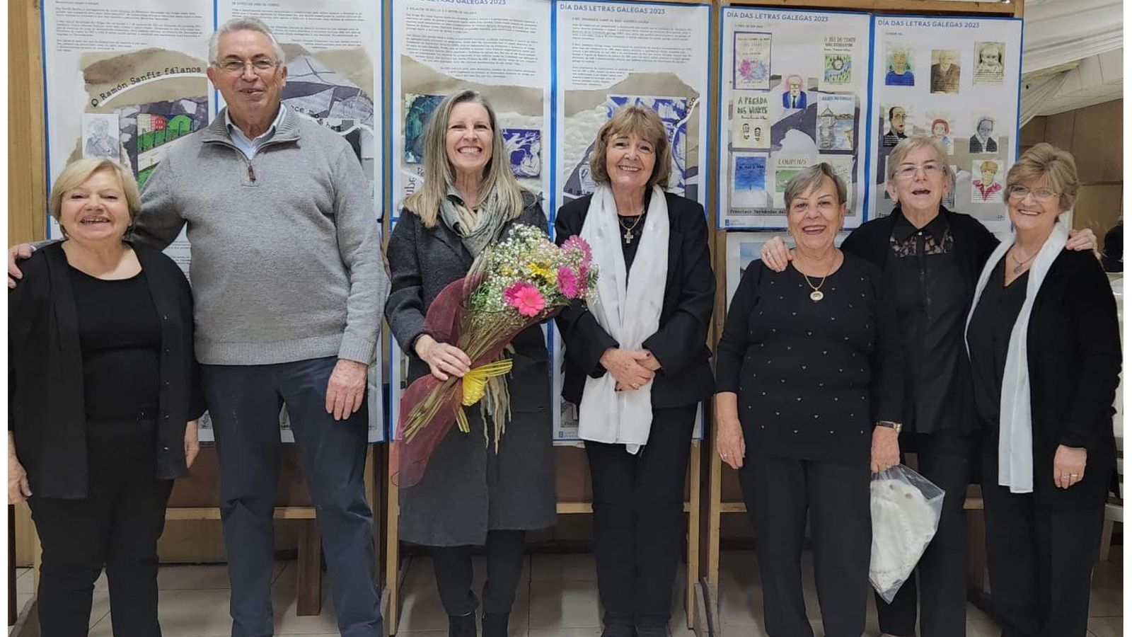 Imagen de la celebración del Día das Letras Galegas 2023 en el CCR Alma Gallega de Montevideo