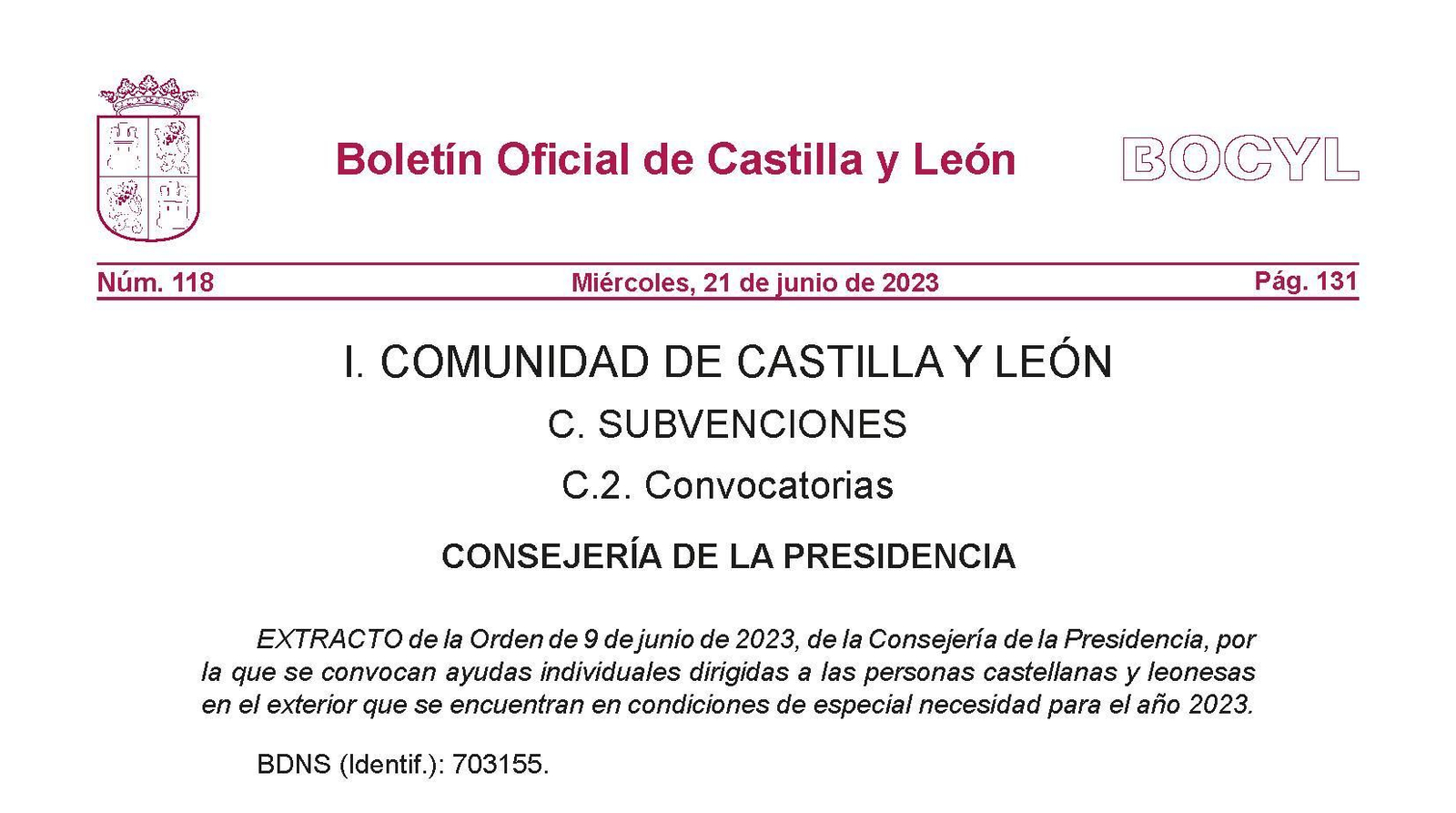 Castilla León ayudas