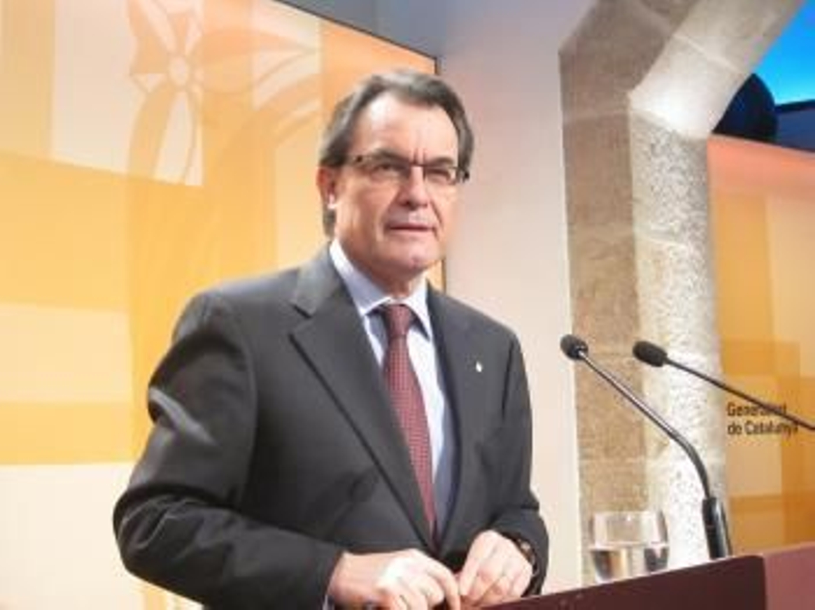 Artur Mas, en el Palau de la Generalitat.