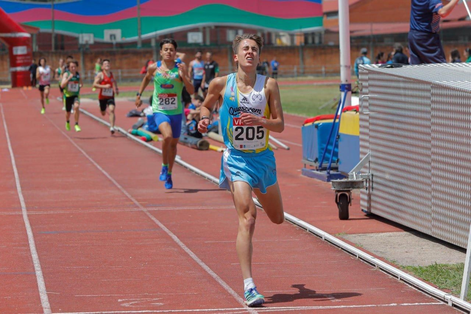 Campeonato Gallego de atletismo, en la pista de Balaídos.