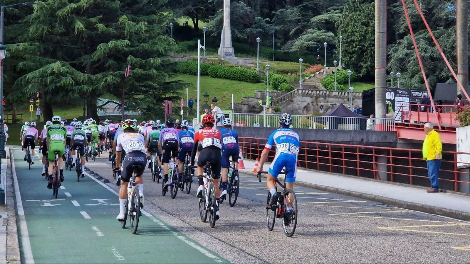 Copa de España de Ciclismo en Vigo.