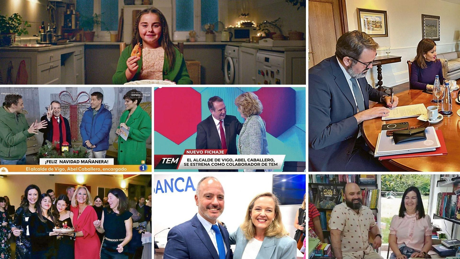 El escaparate con los rostros más conocidos de Vigo.