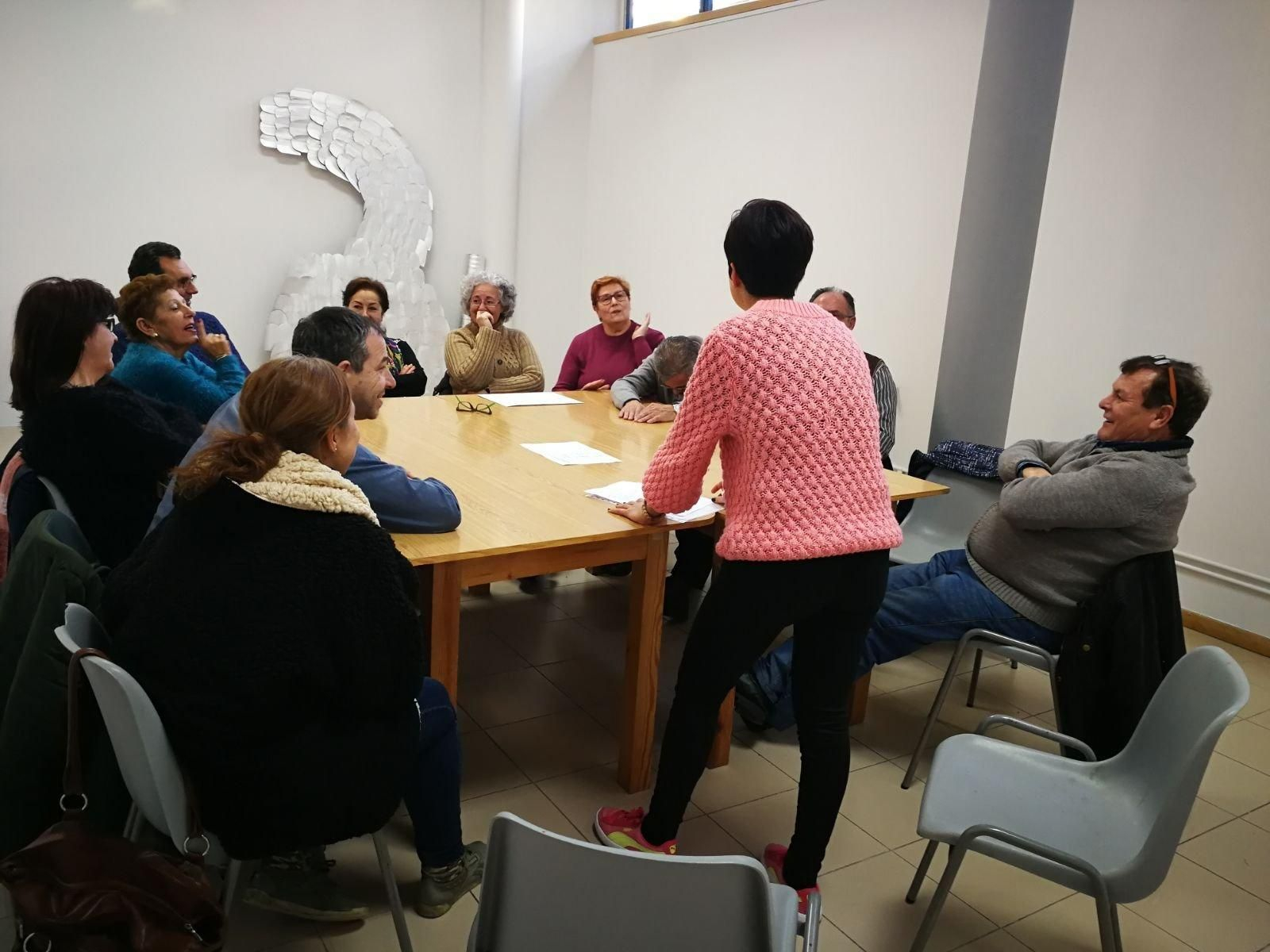 Uno de los talleres de musicoterapia de la Asociación de Artritis de Pontevedra.