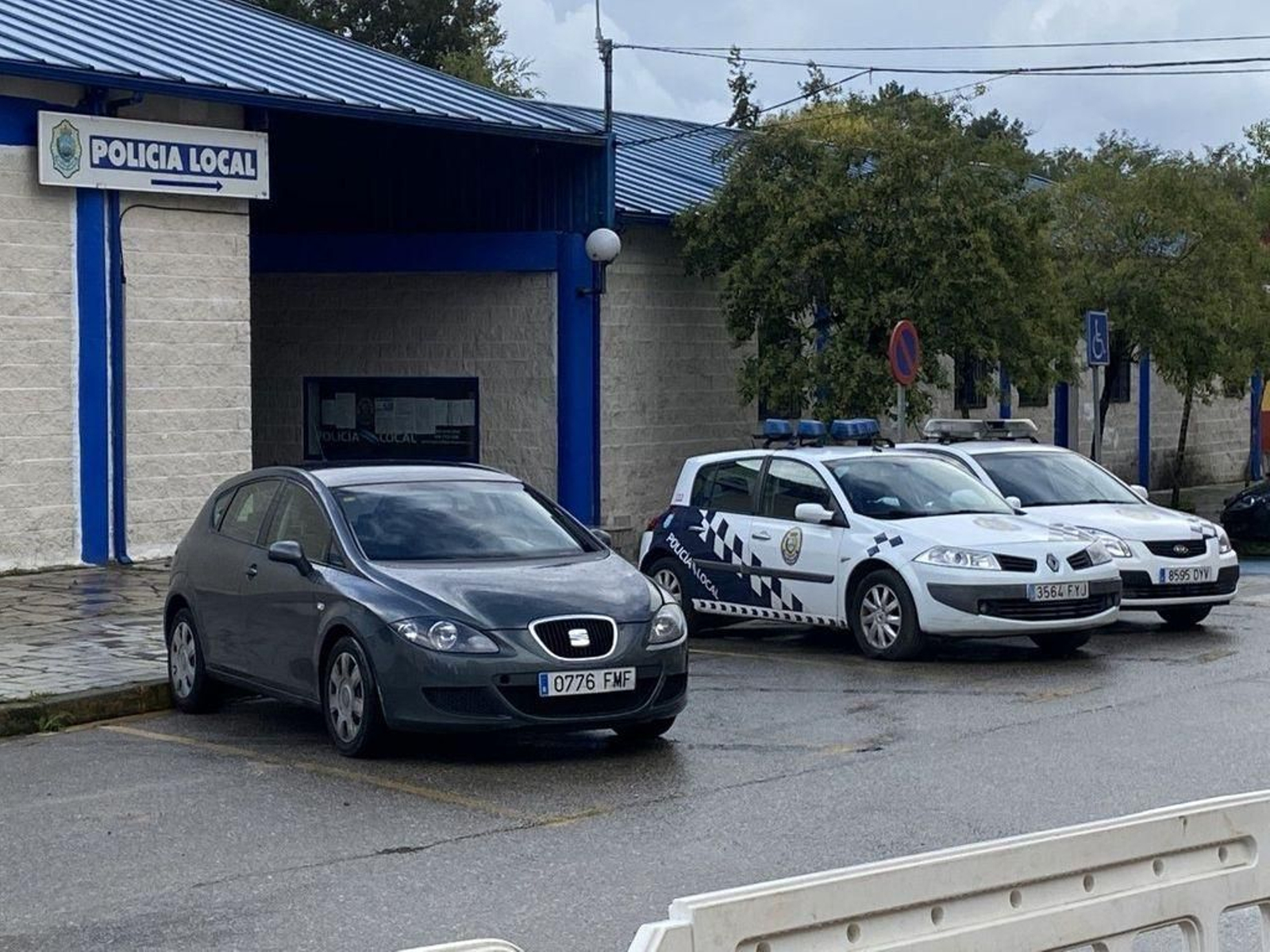 El nuevo coche -radar privado-, itinerante del Concello de Ponteareas.