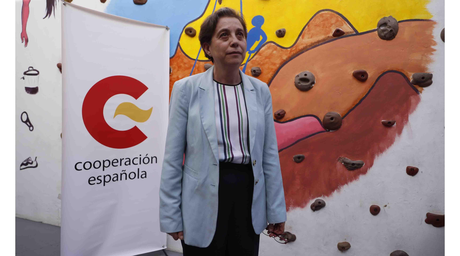 La jefa de la Oficina de Acción Humanitaria de la AECID, Cristina Gutiérrez, en Tegucigalpa (Honduras). EFE/ Gustavo Amador