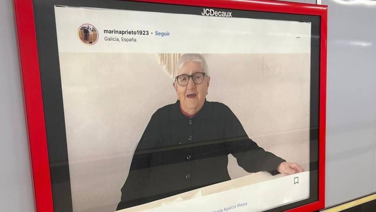 Una de las imágenes del metro de Madrid de Marina Prieto. // Lupita Estévez