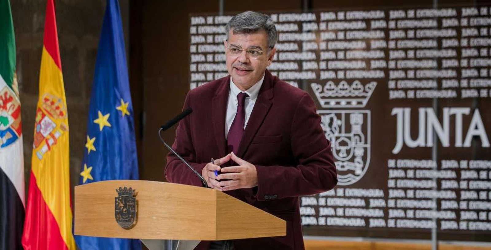 El portavoz de la Junta de Extremadura, Juan Antonio González