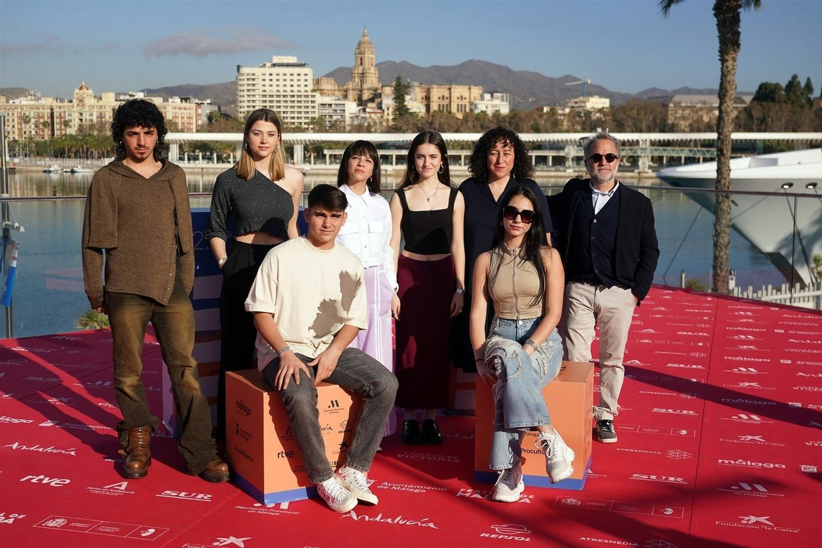 Photocall de 'As neves' en el Festival de Málaga. // EP