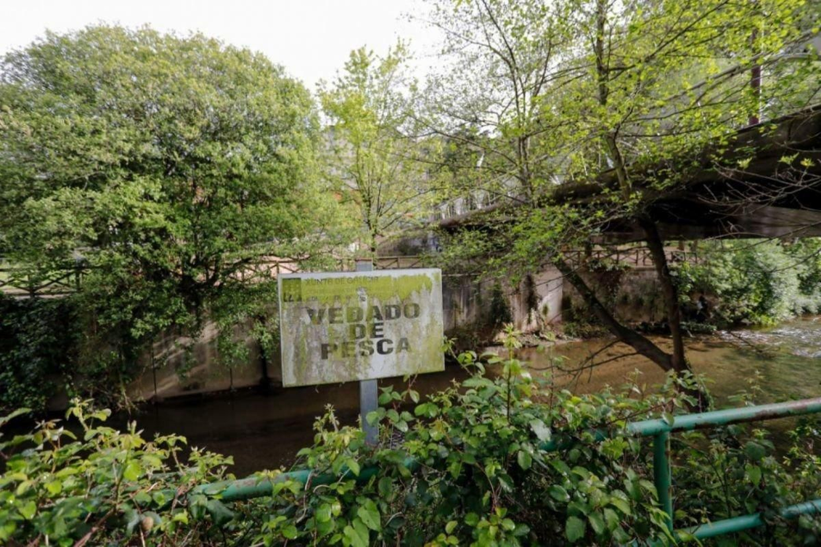 Uno de los carteles que anuncian la prohibición.