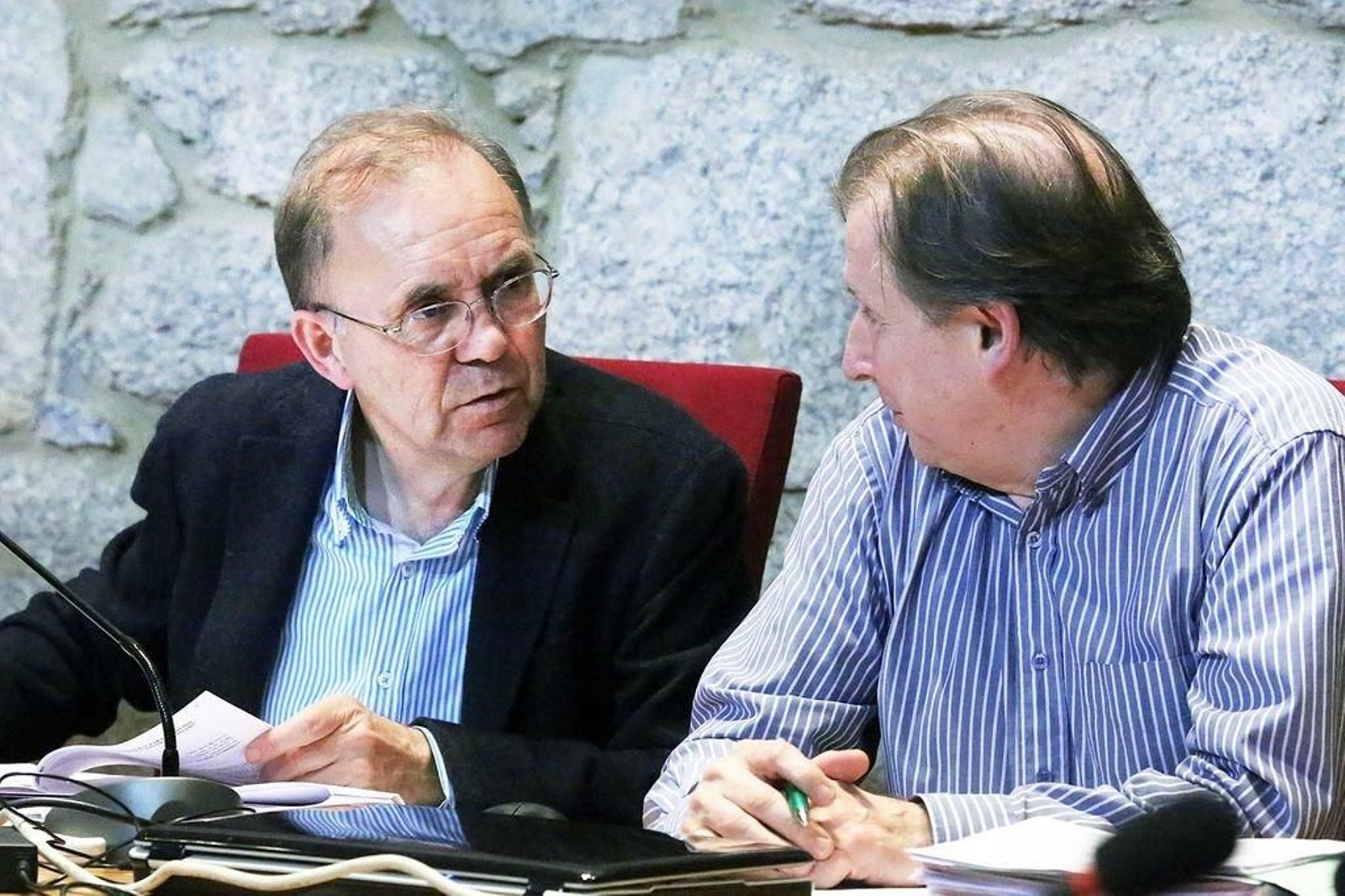 El alcalde Represas con el anterior concejal de Personal, Francisco Floreal.