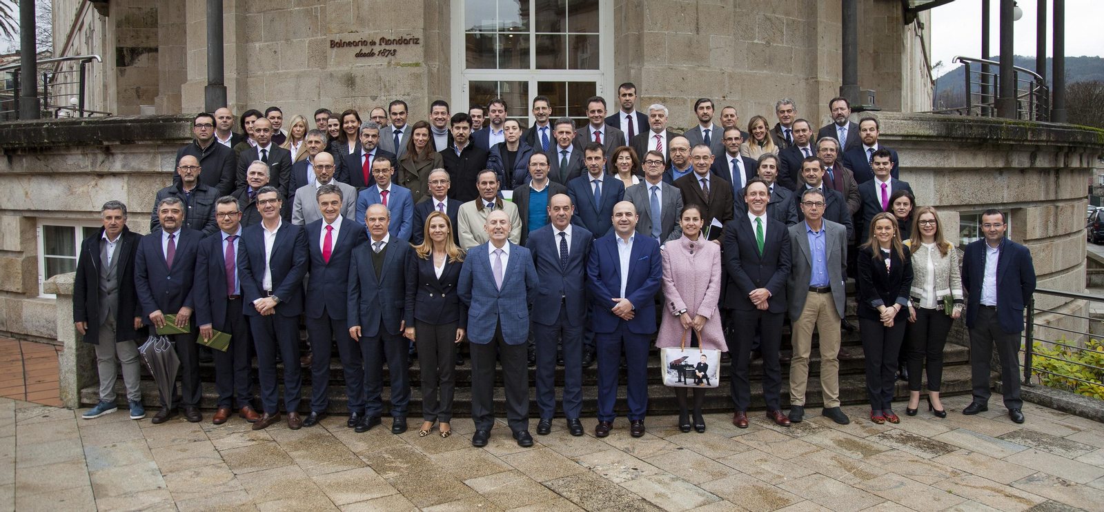 El Comité de Gestión del Grupo Coren –con el presidente, Manuel Gómez Franqueira, al frente–, durante la convención anual celebrada para abordar el balance de actividad del año pasado.