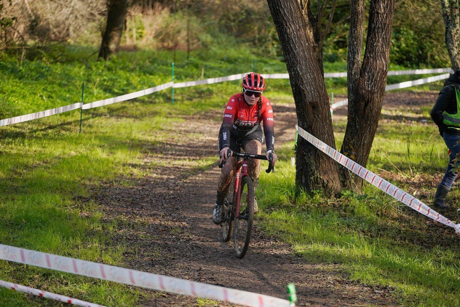 Mulleres na Copa Galicia de ciclocross en Nigrán.