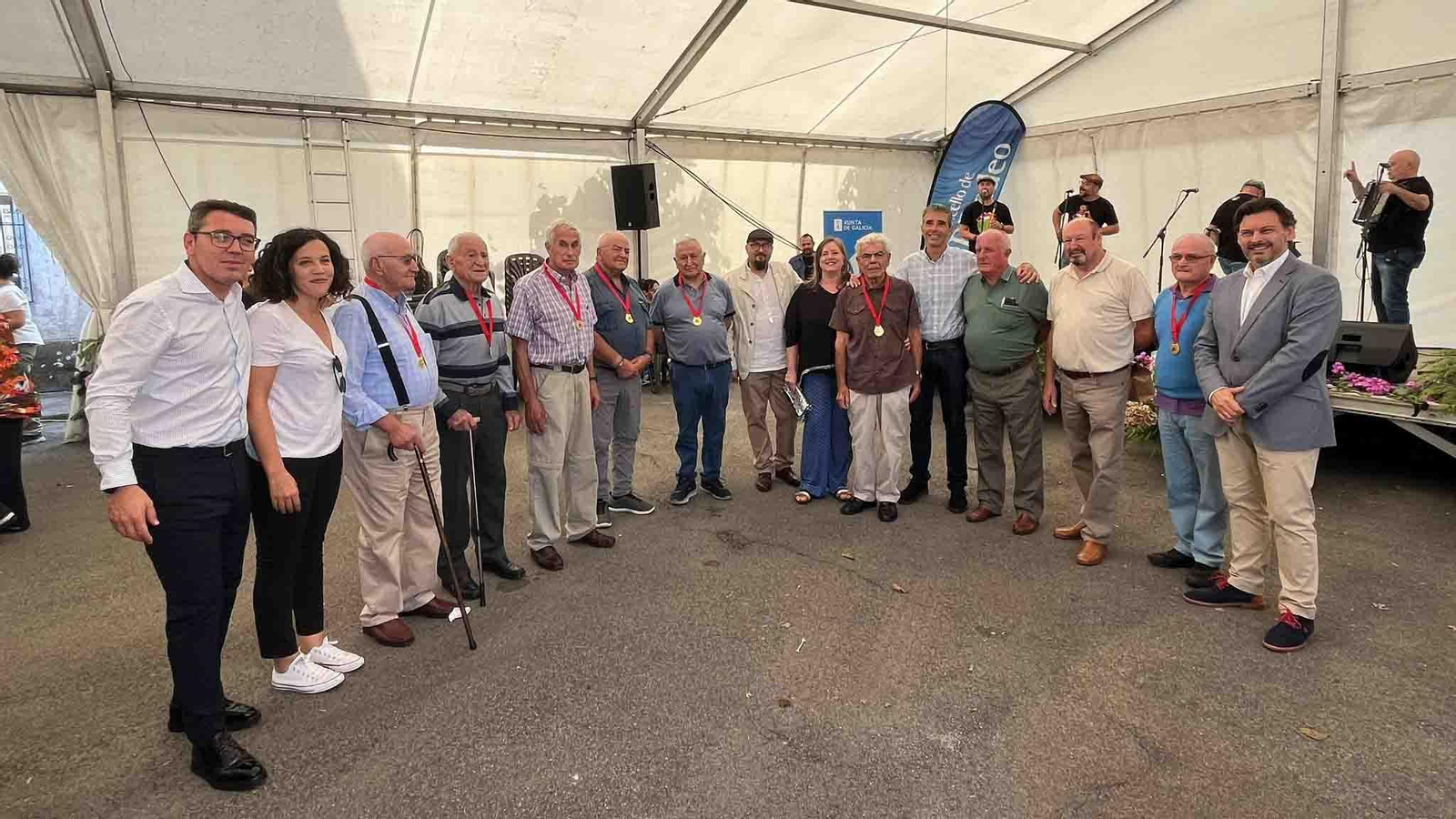 Imagen de los actos del centenario del Círculo Habanero de A Devesa celebrados en Ribadeo
