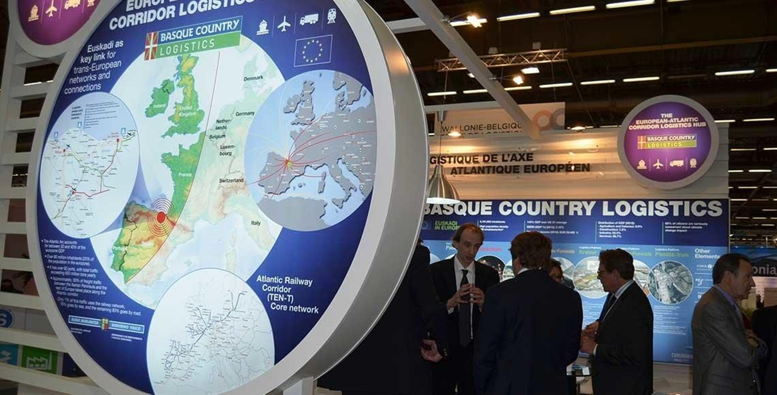 El stand vasco se ubica en el hall 6-L101 y sus instalaciones están adecuadas a los encuentros que cualquier empresa vasca pueda requerir con proveedores, logistas u operadores.