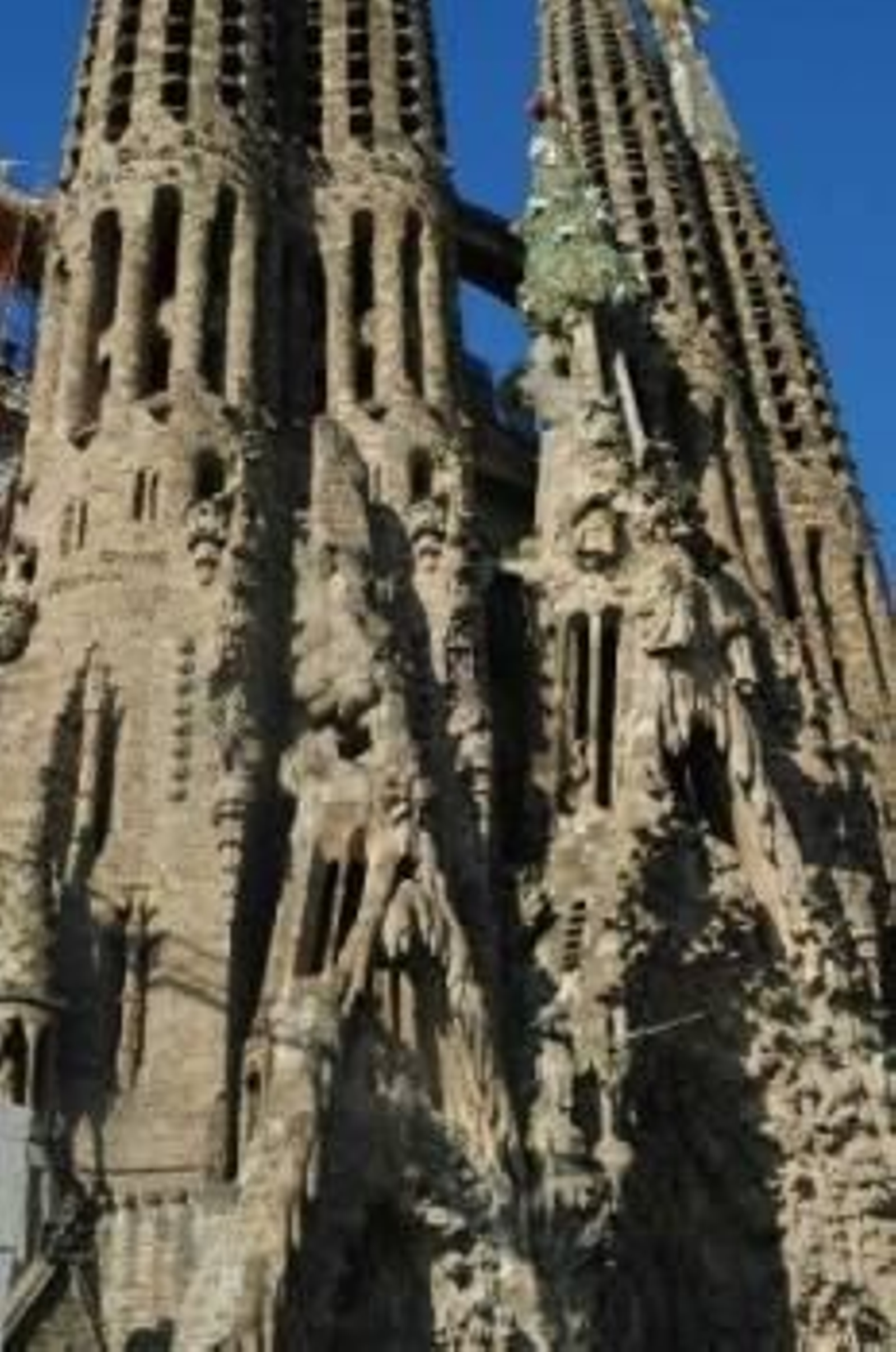Detalle de la Sagrada Familia.
