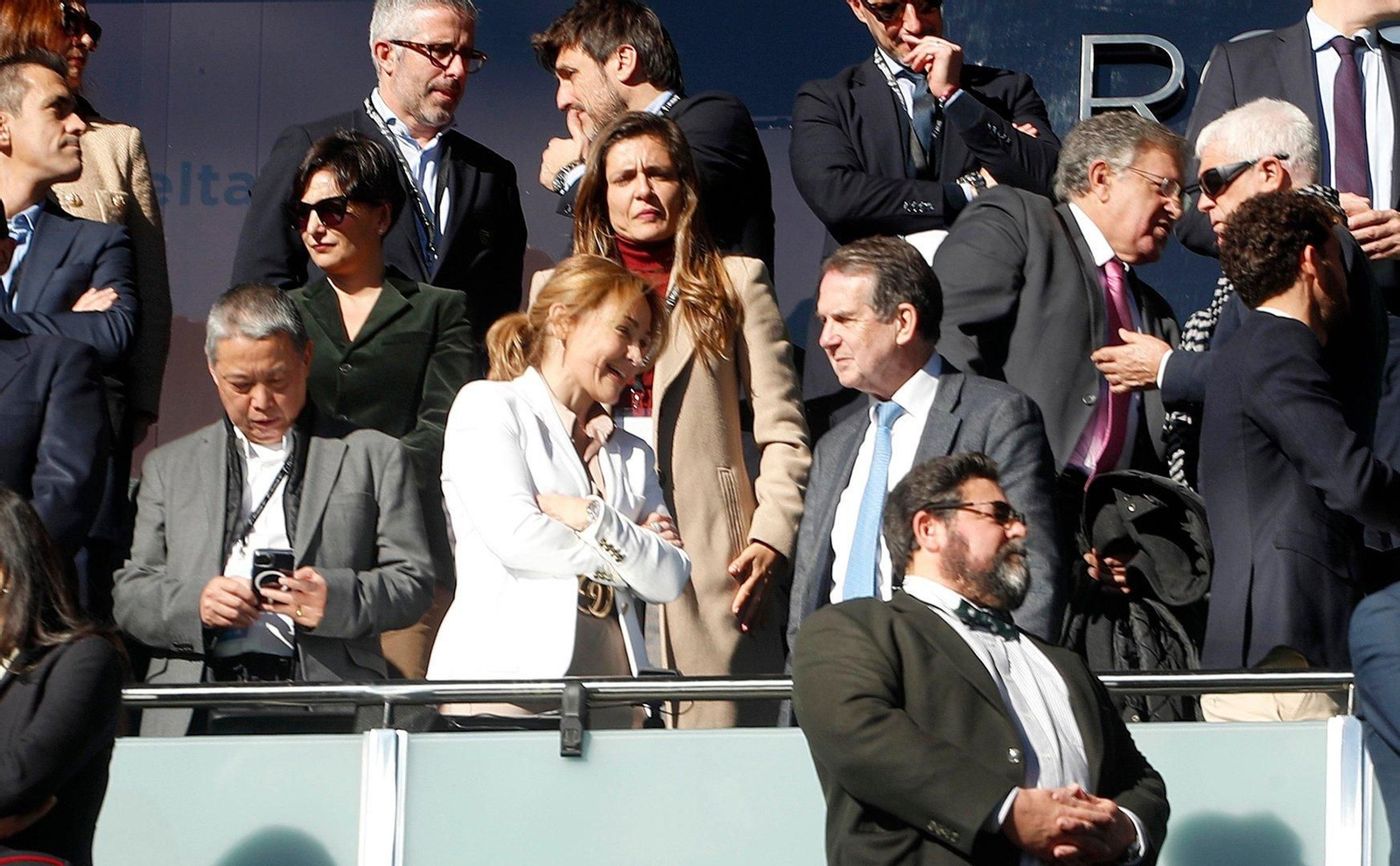 Marián Mouriño y Caballero se sentaron juntos en el palco de Balaídos.