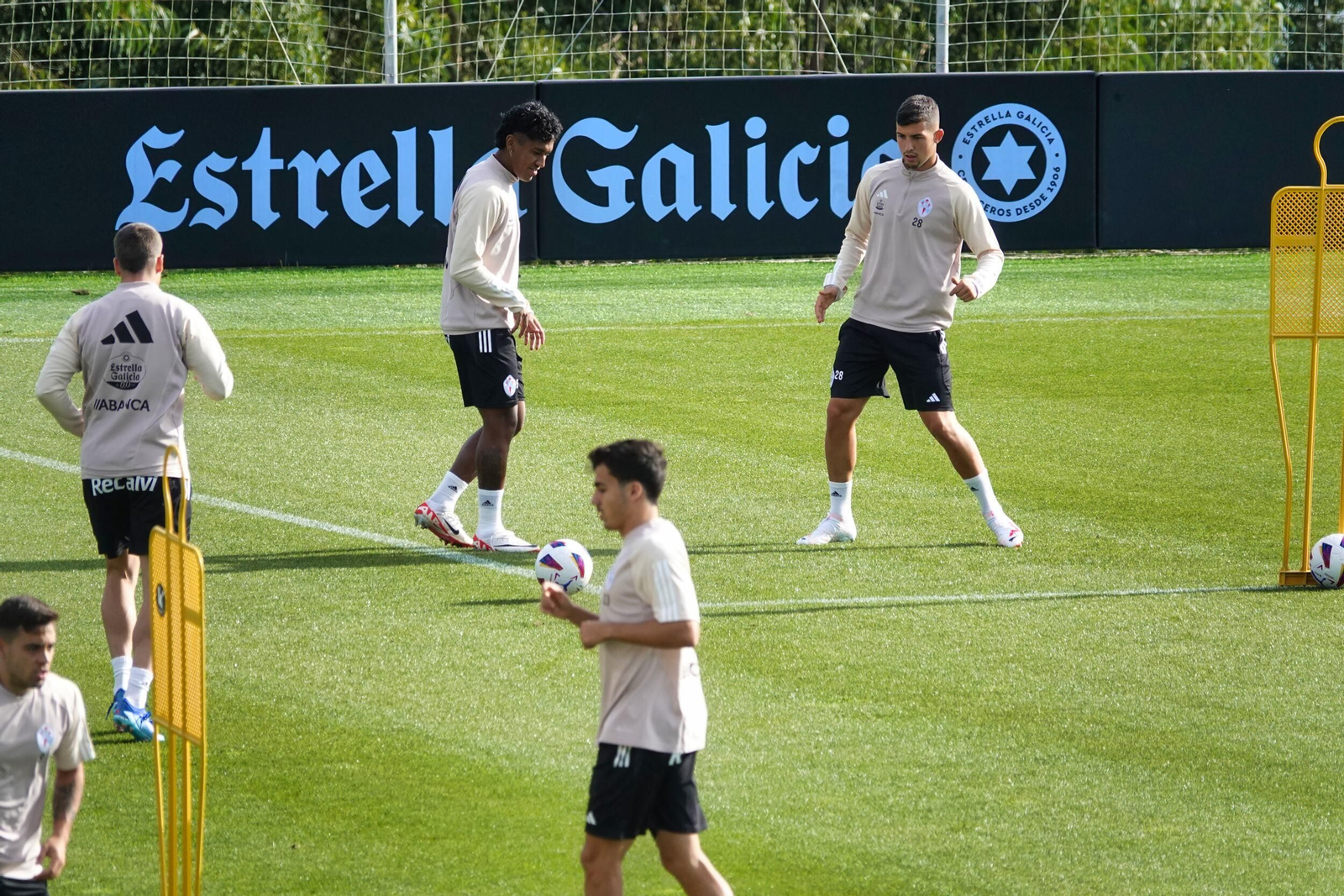 Entrenamiento del Celta en Mos.