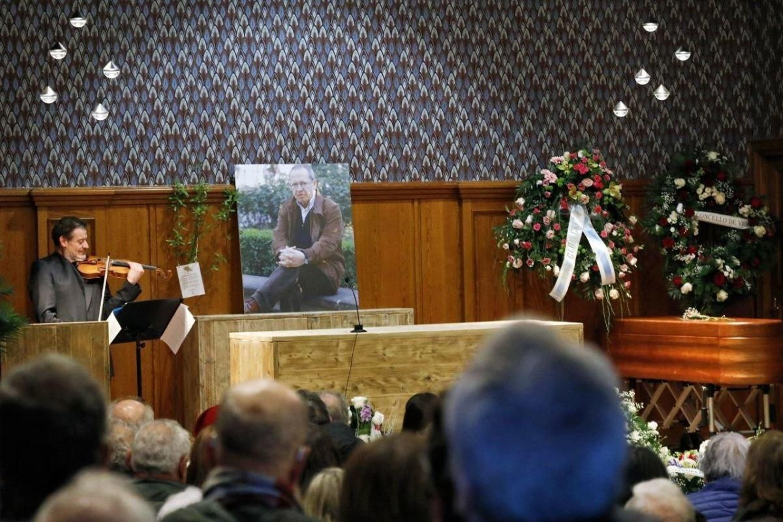 El acto de despedida de Pérez Mariño, ayer en Vigo Memorial.