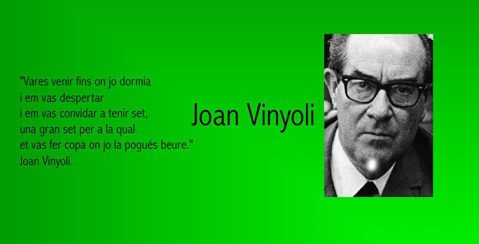 Recital de poesía de Joan Vinyoli, organizado por el Centro Cultural Catalán de Frankfurt.