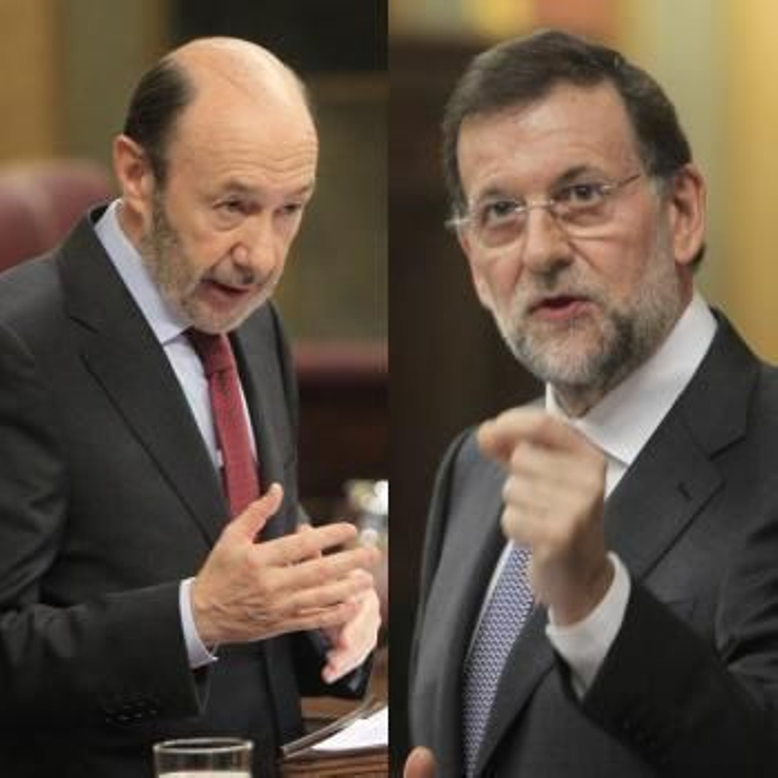 Rubalcaba Y Mariano Rajoy.