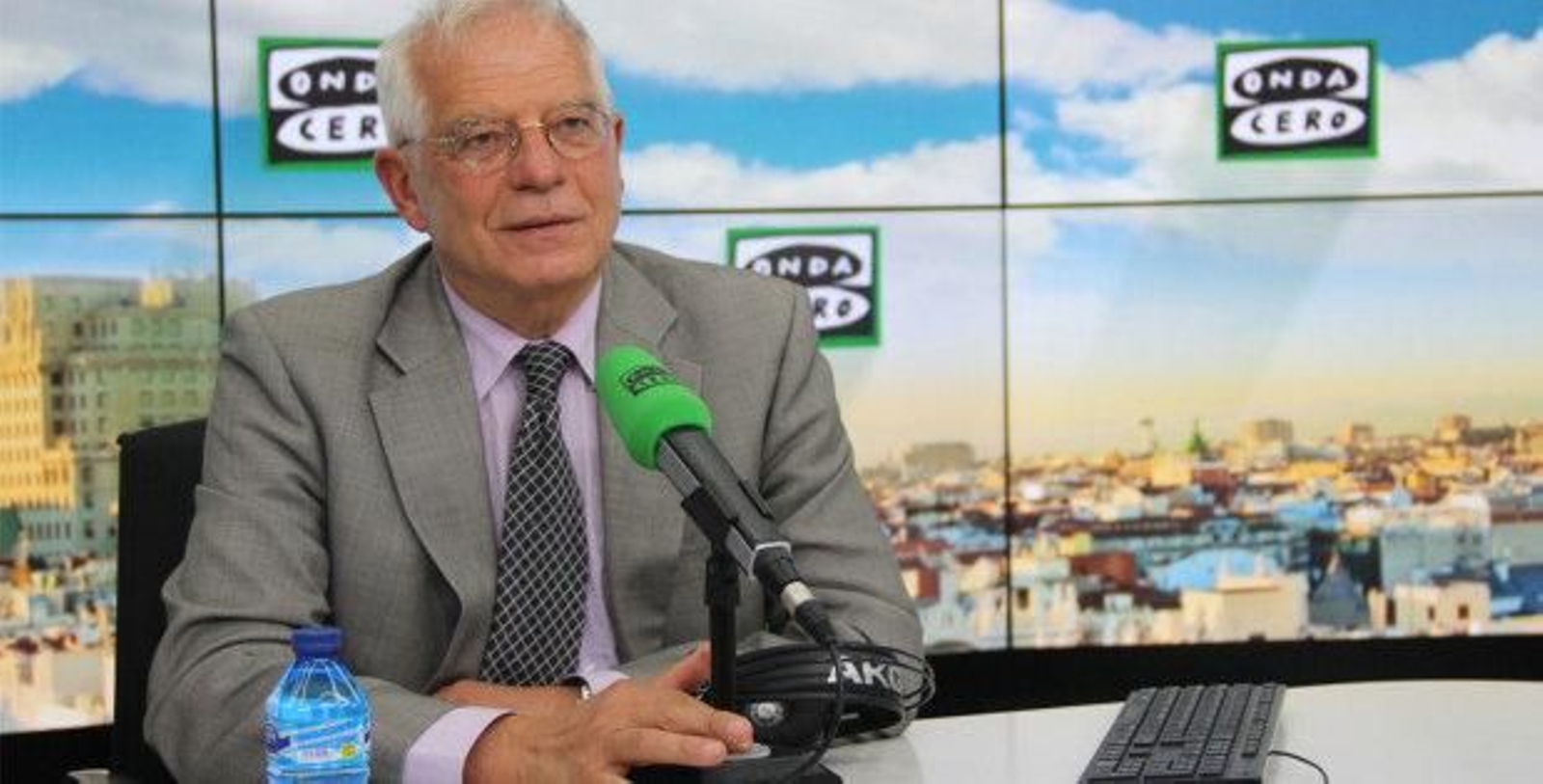 Josep Borrell durante una entrevista en Onda Cero.
