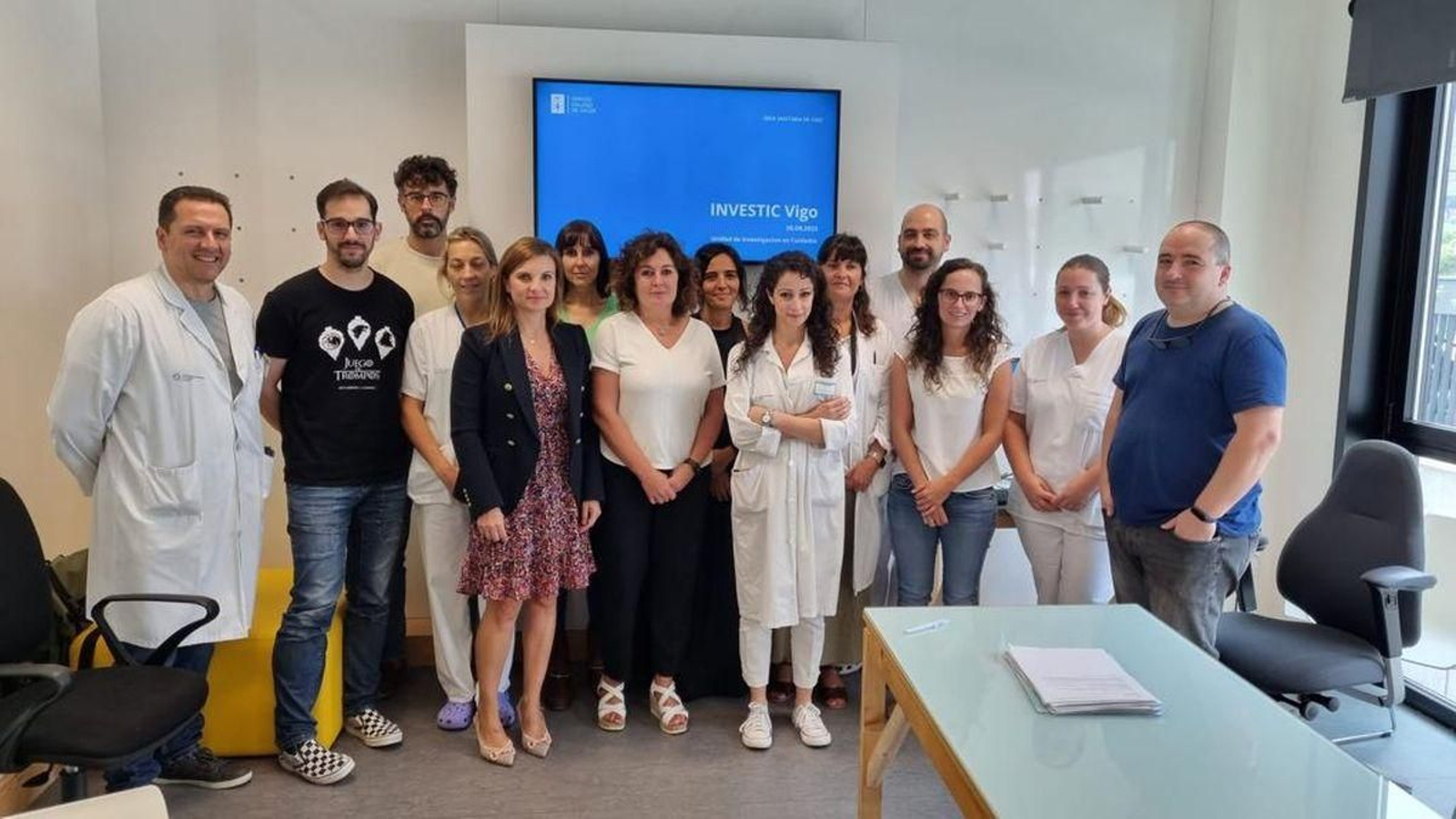 Profesionales de Enfermería, TCAE, fisioterapeutas y terapeutas ocupacionales del nuevo grupo de investigación.